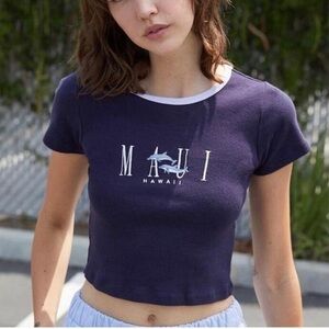 Brandy Melville Maui Hawaii Cropped Top